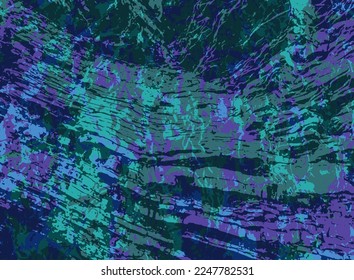 Grunge paint vector background. Messy texture colored vintage wallpaper. Retro art pattern. Dirty paint effect. Material design. Watercolor dye backdrop.
