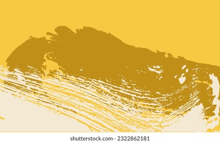 Grunge Paint Vector escoba Estroque, diseño y decoración grunge aislados en un fondo blanco, diseño de pinceladas de pincel fondo pintado, pinceles de pintura Vector