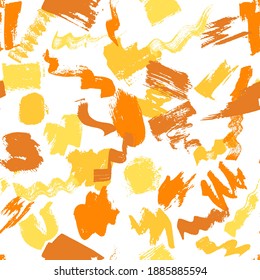 Grunge painted vector seamless pattern. Wall paint texture ornament. Modern fashion background. Rough surface urban design. Shabby watercolor seamless pattern.