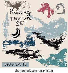 Grunge Painting Texture Set