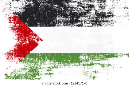 grunge palestine flag