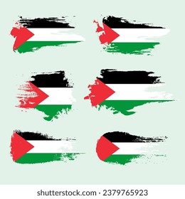 Grunge Palestine flag. free Palestine slogan. Palestine support
