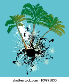 grunge palm beach