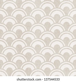 Grunge paper seamless pattern with fish scale geometric texture