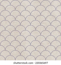 Grunge paper seamless pattern with sea geometric texture