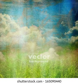 Grunge paper texture, abstract nature vector background
