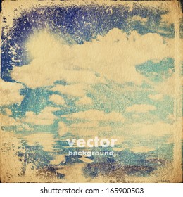 Grunge paper texture, abstract nature vector background