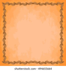 grunge paper vector texture and laurel wreath. eps10 vector illustration