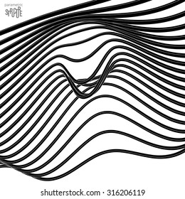 Grunge parametric structure. Vector design.