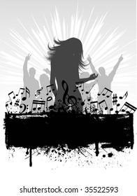 Grunge party background