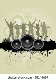 Grunge party background