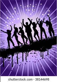 Grunge party background
