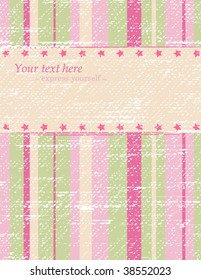 Grunge Pastel Background, with vertical pink and green stripes