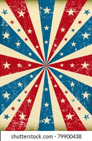 grunge patriotic poster. A new patriotic poster with a texture