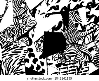 Grunge pattern. Abstract design. Vintage background.