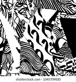 Grunge pattern. Abstract design. Vintage background.