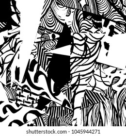 Grunge pattern. Abstract design. Vintage background.