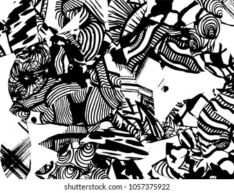 Grunge pattern. Abstract design. Vintage background.