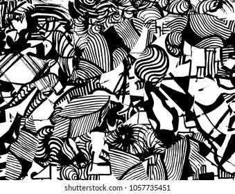 Grunge pattern. Abstract design. Vintage background.