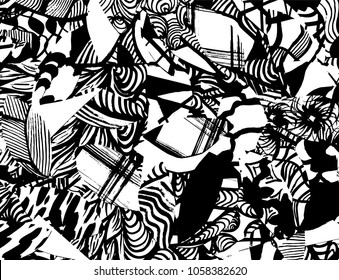 Grunge pattern. Abstract design. Vintage background.