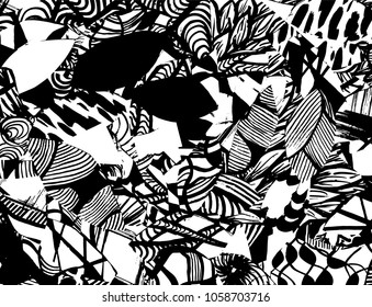 Grunge pattern. Abstract design. Vintage background.