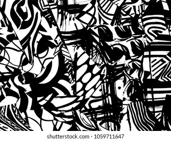 Grunge pattern. Abstract design. Vintage background.