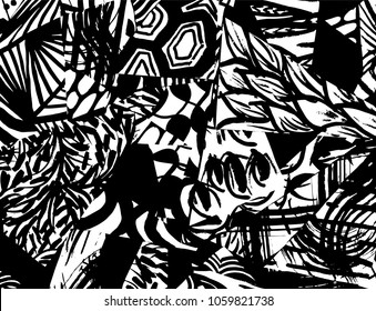 Grunge pattern. Abstract design. Vintage background.