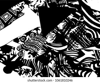 Grunge pattern. Abstract design. Vintage background.