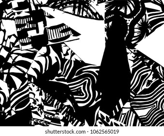 Grunge pattern. Abstract design. Vintage background.