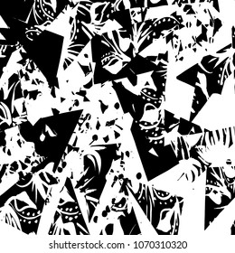Grunge pattern. Abstract design. Vintage background.