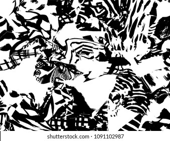 Grunge pattern. Abstract design. Vintage background.