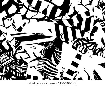 Grunge pattern. Abstract design. Vintage background. Vector