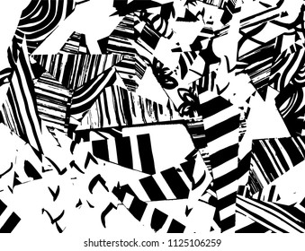 Grunge pattern. Abstract design. Vintage background. Vector