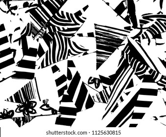 Grunge pattern. Abstract design. Vintage background. Vector