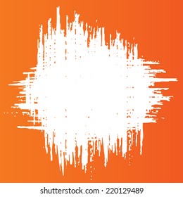 Grunge pattern background. Abstract watercolor paint stains wallpaper. Orange background. Vector