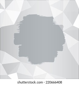 Grunge pattern background. Abstract watercolor paint stains wallpaper. Modern design background with geometric triangle elements. Vector