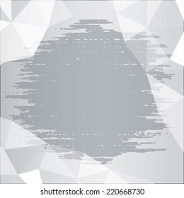 Grunge pattern background. Abstract watercolor paint stains wallpaper. Modern design background with geometric triangle elements. Vector