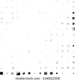 Grunge pattern of black squares
