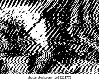 Grunge pattern black and white. Abstract monochrome vector background