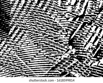 Grunge pattern black and white. Abstract monochrome vector background