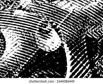 Grunge pattern black and white. Abstract monochrome vector background