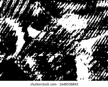 Grunge pattern black and white. Abstract monochrome vector background