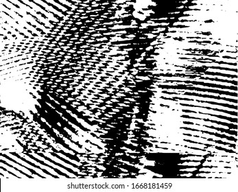 Grunge pattern black and white. Abstract monochrome vector background