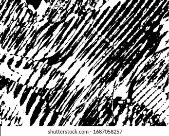 Grunge Muster schwarz-weiß. Abstrakter einfarbiger Vektorillustration-Hintergrund