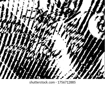 Grunge pattern black and white. Abstract monochrome vector background