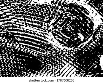 Grunge pattern black and white. Abstract monochrome vector background