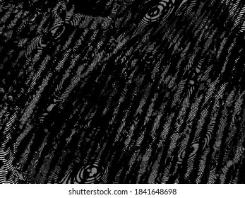 Grunge Muster schwarz-weiß. Abstrakter, einfarbiger Vektorhintergrund