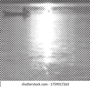 Grunge Pattern. Black and White Texture. Vintage Monochrome Overlay. Vector illustration