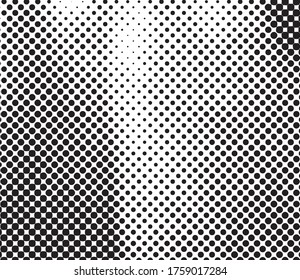 Grunge Pattern. Black and White Texture. Vintage Monochrome Overlay. Vector illustration