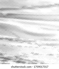 Grunge Pattern. Black and White Texture. Vintage Monochrome Overlay. Vector illustration